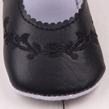 Load image into Gallery viewer, Black Soft Newborn Baby Girl Shoes Prewalker First Walkers Lovely Sneakers Infant Kids Girls Princess Shoes
