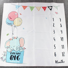 Load image into Gallery viewer, Cartoon Pattern  Baby Photo Props Background Blankets Play Mats Backdrop Cloth Calendar Photo Accessories Blanket For Baby
