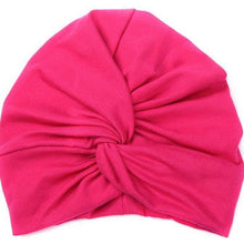 Load image into Gallery viewer, Indian Baby Turban Hat Cotton Baby Girls Kids Turban Headband Hair Head Bands Wrap Accessories for Children
