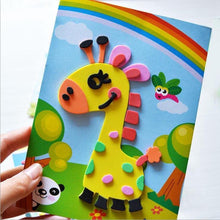 Load image into Gallery viewer, 10 designs/lot  Cartoon 3D EVA Foam Sticker Puzzle Series Kids Multi-patterns Styles Toys for Children Birthday Gift
