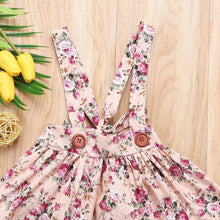 Load image into Gallery viewer, Luxury Modern Summer Fashion Toddler Kids Baby Girls Floral Printing Sleeveless Clothes Party  Strap Tutu Dress For Girls
