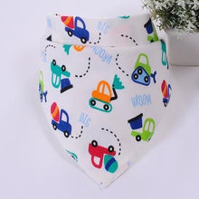 Load image into Gallery viewer, Cute Breathable Bibs Baby Feeding Cartoon Printing Super Absorbent Triangle Scarf Bib Cotton For Newborn Infant Girls And Boys
