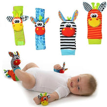 Load image into Gallery viewer, Colorful Wrist Rattles Infant Baby Kids Socks Rattle Toys Foot Socks Educational Toy High Quality Babies Gift
