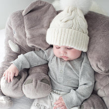 Load image into Gallery viewer, 2Pcs Modern Mother &amp; Baby Child Warm Winter Beanie Fur Pom Hat Crochet Ski Cap For Winter
