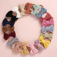 Load image into Gallery viewer, Baby Headband Bow Headbands For Girl Corduroy Head Band Thin Nylon Hairband Newborn Kids Hair Accessories Bow For Kids
