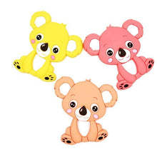 Load image into Gallery viewer, 1pc Unique Baby Koala Silicone Teether Teething Chew Toy   Nursing Tool Pendant Food Grade Silicone
