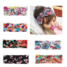 Load image into Gallery viewer, Baby Girl Headband Infant Hair Bow Accessories Cloth Band Bow For Newborn Hairband Print for Toddlers
