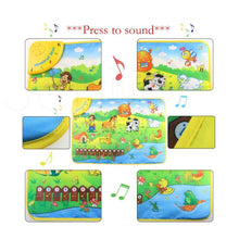 Load image into Gallery viewer, Music Animal Voice Singing Piano Farm Baby Play Gym Mat Baby Game Carpet Baby Toy

