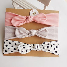 Load image into Gallery viewer, Modern  Handamde Luxury Set Baby Girl Headband Bow For Newborn Babies Hair Band Elastic Accessories Cotton Headwear For Girls
