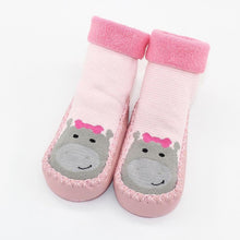 Load image into Gallery viewer, Baby Warm Stretchy  Booties Sock With Rubber Soles For Newborn Baby Girl And Boy Socks Slipper
