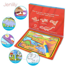 Load image into Gallery viewer, Reusable Magic Water Drawing Book With Pen Coloring Painting Book Drawing Board Juguetes Education Learning Toys for Children
