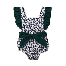 Load image into Gallery viewer, Luxury Modern Toddler Baby Girls Ruffles Romper Infant Newborn Baby Bow Jumpsuit Summer Flower Baby Girls Clothes Baby Costumes
