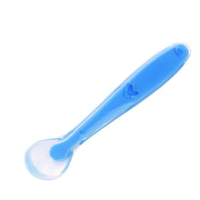 Load image into Gallery viewer, Baby Spoons Feeding Dishes Tableware For Children Flatware Cutlery Spoon Silicone Tools-for-patchwork Lot Soup Ladle
