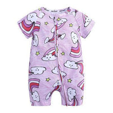 Load image into Gallery viewer, Summer Newborn Fashion Boy and Girls Printed Flower Short-sleeved Romper /  jumpsuit For Kids
