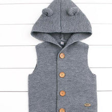 Load image into Gallery viewer, Winter Hooded Knitted Long Sleeve  Sweaters For Newborn Babies
