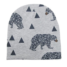 Load image into Gallery viewer, New Cotton Baby Cartoon Print Newborn Hat Elastic Toddler Infant Cap For Girls and Boys Kids
