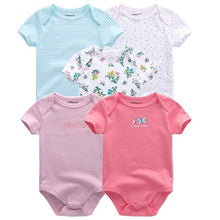 Load image into Gallery viewer, 5 PC Baby Summer High Quality Striped Rompers Jumpsuit For Boy &amp; Girls Comfortable Clothes
