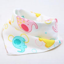 Load image into Gallery viewer, Cute Breathable Bibs Baby Feeding Cartoon Printing Super Absorbent Triangle Scarf Bib Cotton For Newborn Infant Girls And Boys
