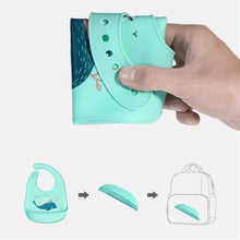 Load image into Gallery viewer, Bibs Waterproof Silicone Feeding Baby Saliva Towel Newborn Cartoon Aprons Baby Bibs Adjustable
