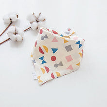 Load image into Gallery viewer, Cotton Cartoon Bandana Feeding Saliva Towel Waterproof Bibs For Baby Burp Accessory Adjustable Button Durable Baby Towels
