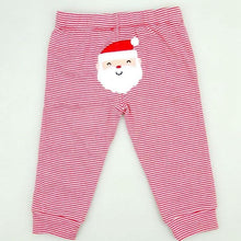 Load image into Gallery viewer, Baby Girls Pants Infant Children Clothing Trousers Kid Girl Female Striped Santa Claus Render Pants
