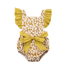Load image into Gallery viewer, Luxury Modern Toddler Baby Girls Ruffles Romper Infant Newborn Baby Bow Jumpsuit Summer Flower Baby Girls Clothes Baby Costumes
