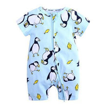 Load image into Gallery viewer, Summer Newborn Fashion Boy and Girls Printed Flower Short-sleeved Romper /  jumpsuit For Kids
