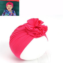 Load image into Gallery viewer, New Fashion Elegant Flower Baby Hat Newborn Elastic Baby Turban Hats for Girls In Modern Design
