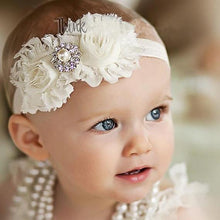 Load image into Gallery viewer, Handmade Flower Newborn Headwear Head Wrap Band Hairband Gift Toddlers For Baby Girls

