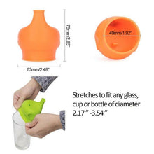 Load image into Gallery viewer, Durable Animal Shape Strong Suction Nozzle Bottle Cover Mouth Cup Drink Bottle Spill-proof Caps For Children Easy Baby Grip
