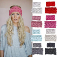 Load image into Gallery viewer, HandmadeKnit Wool Hairband for Mother &amp; Daughter Headband Knit Flower Hairband Ear Warmer Headwrap
