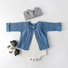 Load image into Gallery viewer, Modern Cotton Baby Girl Cardigan Clothes With knitted Outerwear &amp; Coats for Infant Boys and Girls Romper Winter Jumpsuit
