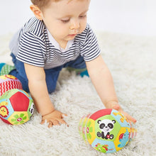 Load image into Gallery viewer, Education Baby Toys For Children Animal Ball Soft Plush Mobile Toy With Sound Baby Rattle Infant Body Building Ball For Kids
