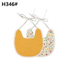 Load image into Gallery viewer, Handmade Luxury Floral Baby Bib Accessories Burp Cloths Newborn Baby Boy Girl Kids Cartoon Bibs 100% Cotton Linen Waterproof Saliva Bib For Kids
