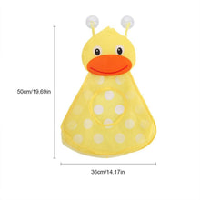 Load image into Gallery viewer, Baby Shower Bath Toys Little Duck Little Frog Baby Kids Toy Storage Mesh With Strong Suction Cups Toy Bag Net Bathroom Organizer
