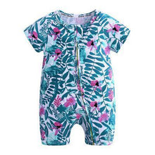 Load image into Gallery viewer, Summer Newborn Fashion Boy and Girls Printed Flower Short-sleeved Romper /  jumpsuit For Kids
