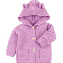 Load image into Gallery viewer, Winter Hooded Knitted Long Sleeve  Sweaters For Newborn Babies
