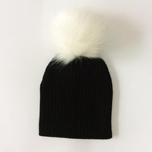 Load image into Gallery viewer, Trend New Winter Children Boy Girl Crochet Artificial Pompom Hat Knitted Toddler Kids Caps With Pompon Baby Beanie For Girls and Boys
