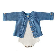 Load image into Gallery viewer, Modern Cotton Baby Girl Cardigan Clothes With knitted Outerwear &amp; Coats for Infant Boys and Girls Romper Winter Jumpsuit
