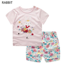 Load image into Gallery viewer, Modern Baby Short Sleeve Clothing Set For Boys And Girls Cotton Underwear SuitSummer Pajamas for Kids
