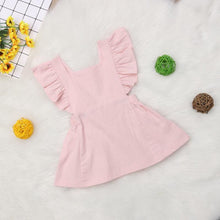 Load image into Gallery viewer, Modern Summer Casual Cute Infant Kids Baby Girl Summer Color Ruffle Princess Party Dress Clothes
