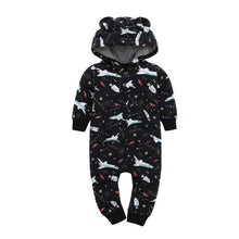 Load image into Gallery viewer, Modern High Quality Newborn Infant Baby Clothes Fleece Jumpsuit Boys Romper Hooded Jumpsuit Bear For Kids
