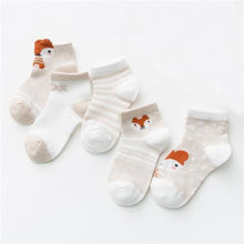 Load image into Gallery viewer, 5 Pairs Infant Mesh Thin Cotton Socks For Newborn Baby Girls And Boy  Clothes Accessories
