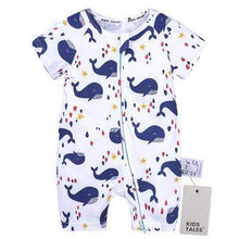 Load image into Gallery viewer, Modern Printed Newborn Baby Short Sleeved Cotton Jumpsuit Infant Cartoon Animal Costumes Clothing For Girls and Boys Kids
