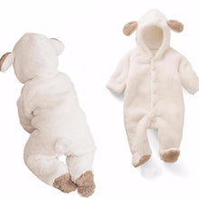 Load image into Gallery viewer, Newborn Winter Bear Baby Animal Coral Fleece Warm Romper Winter Costume Rompers Jumpsuit for Baby Boys/Girls
