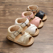 Load image into Gallery viewer, Stylish Summer Baby Kid Boy Girl Sandals Prewalker Newborn Leather Soft Sole Comfortable Crib Shoes
