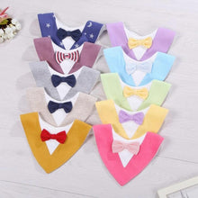 Load image into Gallery viewer, Infant Kids Bibs For Boy/Girls Newborn Feeding Waterproof Toddlers Soft Bow Burp Tie Scarf For Children
