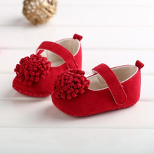 Load image into Gallery viewer, Candy Colors Newborn Baby Prewalker Princess Girl Crib Big Flower Soft Bottom Anti-slip Shoes Footwear  Shoes
