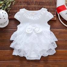 Load image into Gallery viewer, Pink Baby Luxury Bodysuit Infant Girls Princess Puffy Dress Baby Gown Party Wedding Excellent Girls Gift
