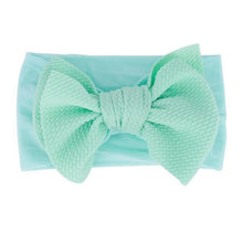 Load image into Gallery viewer, Baby Accessories Infant Baby Girl Cute Bow Headband Newborn Solid Headwear Headdress Nylon Elastic Hair Band Bow For Girls
